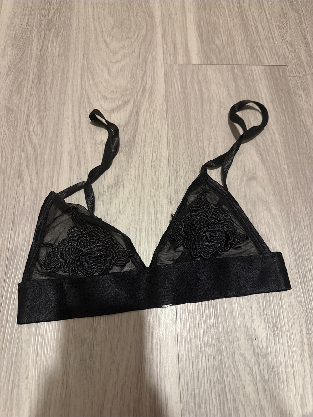 Urban outfitters black mesh bralette
